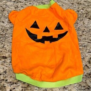 Halloween Pumpkin Face Dog Sweater/ Costume
